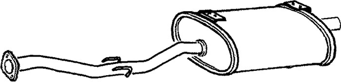 Mittenljuddämpare Klarius 240126 Klarius