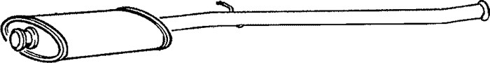 Mittenljuddämpare Klarius 240197 Klarius
