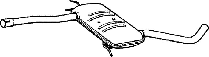 Mittenljuddämpare Klarius 240396 Klarius