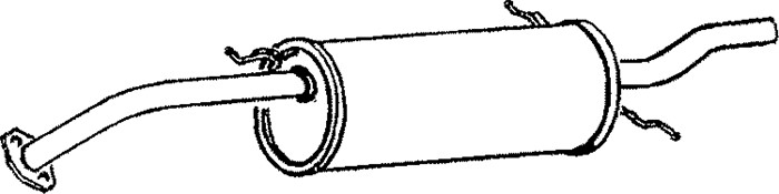 Bakre ljuddämpare Klarius 240515 Klarius Bakre ljuddämpare Klarius 240515 Klarius