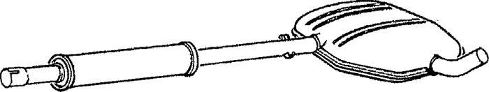 Mittenljuddämpare Klarius 240532 Klarius