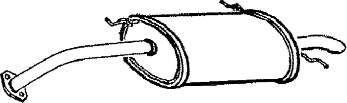 Bakre ljuddämpare Klarius 240549 Klarius Bakre ljuddämpare Klarius 240549 Klarius