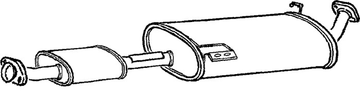 Mittenljuddämpare Klarius 240565 Klarius