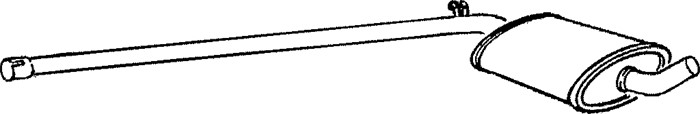 Mittenljuddämpare Klarius 240583 Klarius