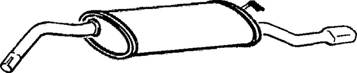 Bakre ljuddämpare Klarius 240672 Klarius Bakre ljuddämpare Klarius 240672 Klarius