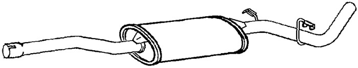 Mittenljuddämpare Klarius 240745 Klarius