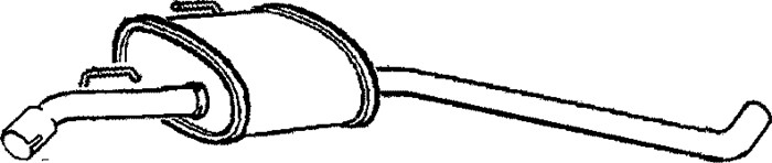 Mittenljuddämpare Klarius 240749 Klarius