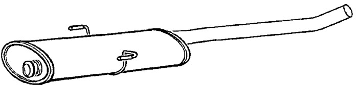Mittenljuddämpare Klarius 240754 Klarius