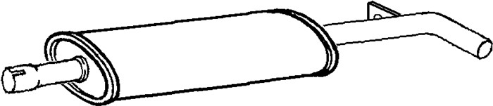 Mittenljuddämpare Klarius 240755 Klarius
