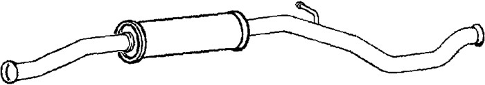 Mittenljuddämpare Klarius 240992 Klarius