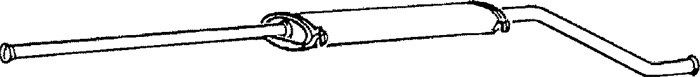 Mittenljuddämpare Klarius 250157 Klarius