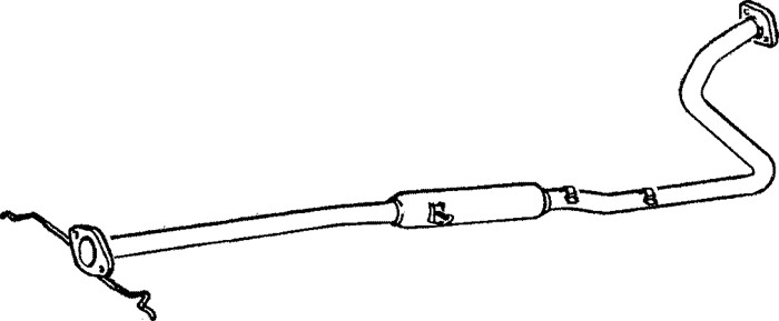 Mittenljuddämpare Klarius 250166 Klarius