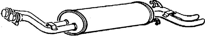 Bakre ljuddämpare Klarius 250171 Klarius Bakre ljuddämpare Klarius 250171 Klarius