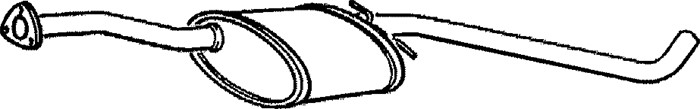 Mittenljuddämpare Klarius 250235 Klarius Mittenljuddämpare Klarius 250235 Klarius