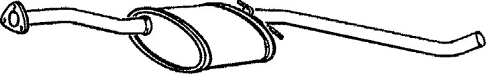 Mittenljuddämpare Klarius 250236 Klarius Mittenljuddämpare Klarius 250236 Klarius