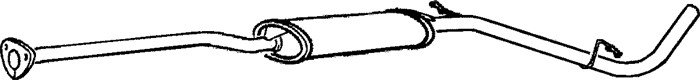 Mittenljuddämpare Klarius 250362 Klarius Mittenljuddämpare Klarius 250362 Klarius