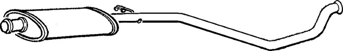 Mittenljuddämpare Klarius 250444 Klarius