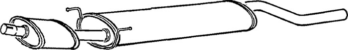 Mittenljuddämpare Klarius 250555 Klarius