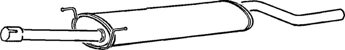 Mittenljuddämpare Klarius 250557 Klarius