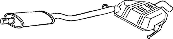 Mittenljuddämpare Klarius 250598 Klarius