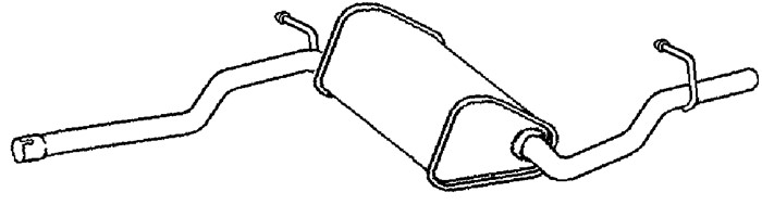 Mittenljuddämpare Klarius 250632 Klarius