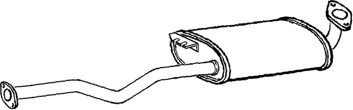 Mittenljuddämpare Klarius 250637 Klarius