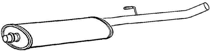 Mittenljuddämpare Klarius 250693 Klarius