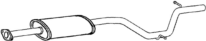 Mittenljuddämpare Klarius 250698 Klarius