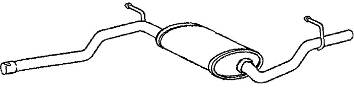 Mittenljuddämpare Klarius 250752 Klarius