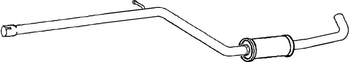 Mittenljuddämpare Klarius 250782 Klarius