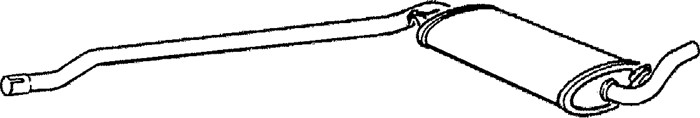 Mittenljuddämpare Klarius 260011 Klarius Mittenljuddämpare Klarius 260011 Klarius