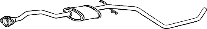 Mittenljuddämpare, Mitt Klarius 260135 Klarius