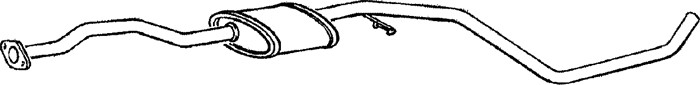 Mittenljuddämpare Klarius 260143 Klarius