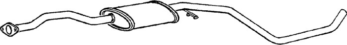 Mittenljuddämpare, Mitt Klarius 260157 Klarius