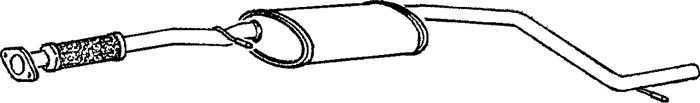 Mittenljuddämpare Klarius 260172 Klarius