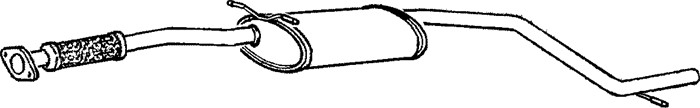 Mittenljuddämpare Klarius 260173 Klarius