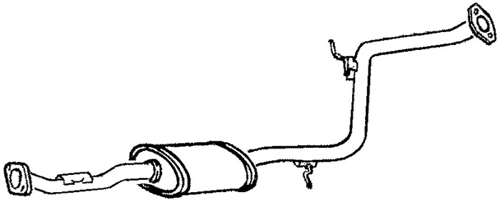Mittenljuddämpare Klarius 260238 Klarius