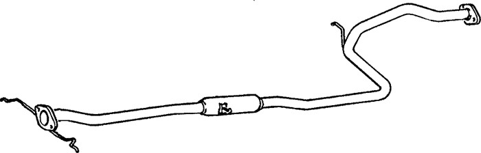 Mittenljuddämpare Klarius 260240 Klarius