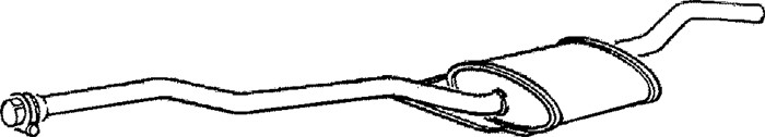 Mittenljuddämpare Klarius 260241 Klarius