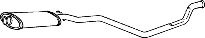 Mittenljuddämpare Klarius 260256 Klarius