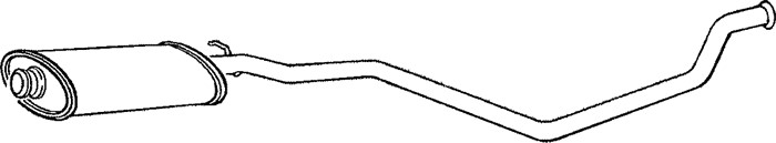 Mittenljuddämpare Klarius 260259 Klarius