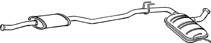 Mittenljuddämpare Klarius 260287 Klarius