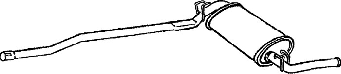 Bakre ljuddämpare Klarius 260316 Klarius Bakre ljuddämpare Klarius 260316 Klarius