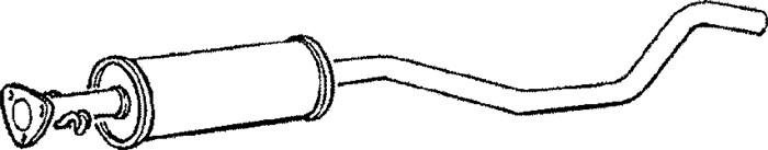 Mittenljuddämpare Klarius 260348 Klarius
