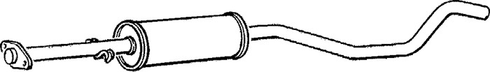 Mittenljuddämpare Klarius 260349 Klarius