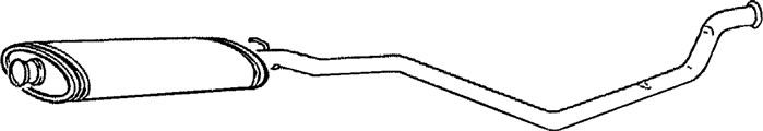 Mittenljuddämpare Klarius 260429 Klarius