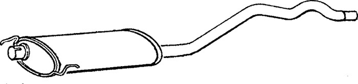 Mittenljuddämpare Klarius 260445 Klarius