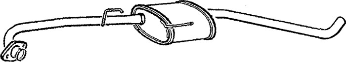 Mittenljuddämpare Klarius 260471 Klarius