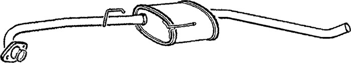 Mittenljuddämpare Klarius 260472 Klarius