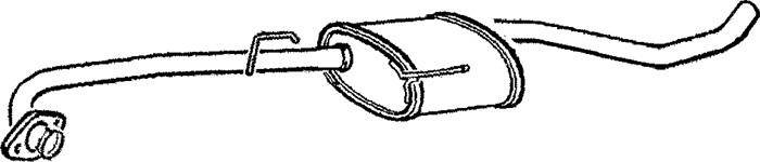 Mittenljuddämpare Klarius 260473 Klarius